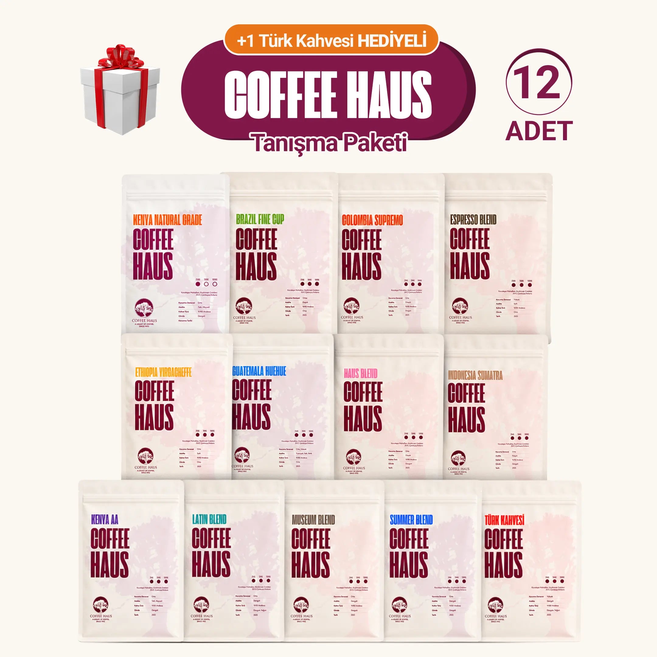 Coffee Haus Tanışma Paketi (12x50gr)